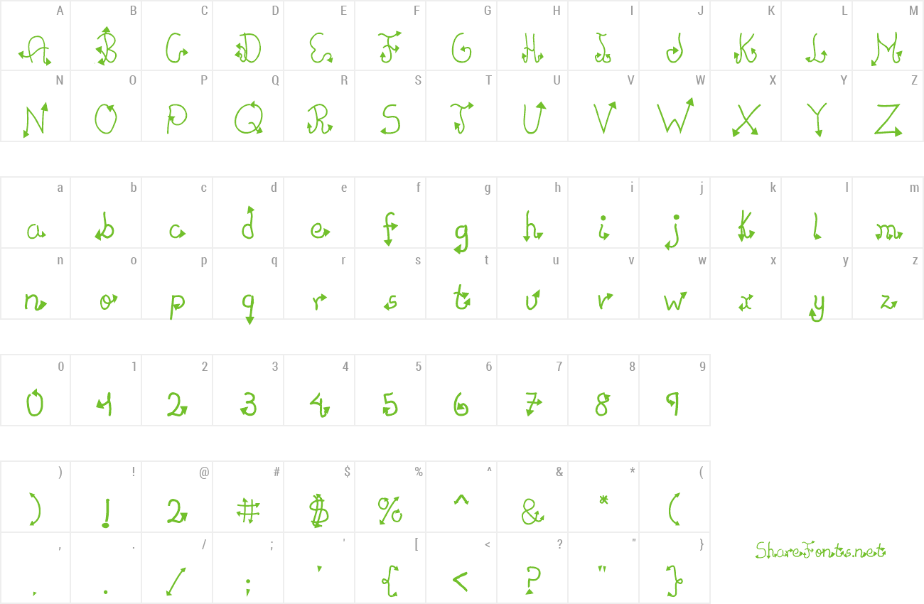 Font Cachuelin Letter preview